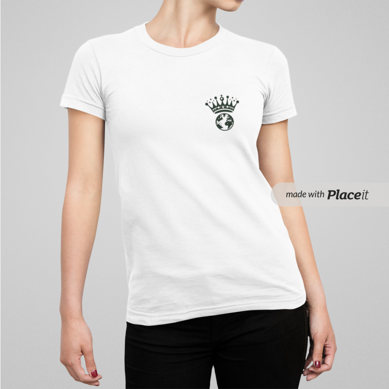 KING OF EARTH T Shirt "Karl" Regular Fit Unisex- weiß – Bild 3